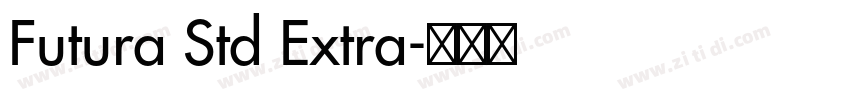 Futura Std Extra字体转换